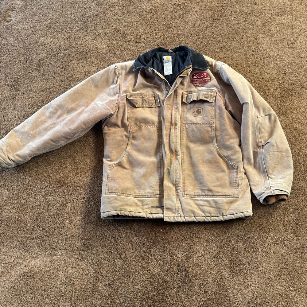 Carhartt C26 Brown Quilted Jacket Large Tall